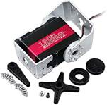 ANNIMOS 330.7 lbs Robot Servo Motor 12V Alto Voltaje Alto Torque Acero Engranaje Servos de Dirección Digital Grande con So...